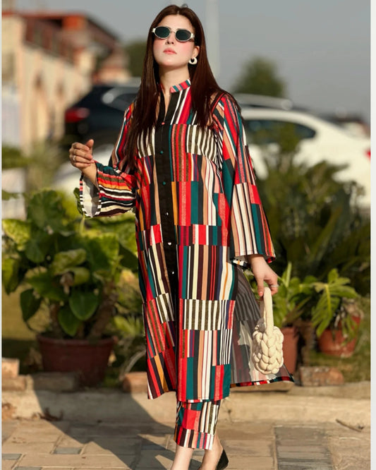 Multi Color Stylish Dress