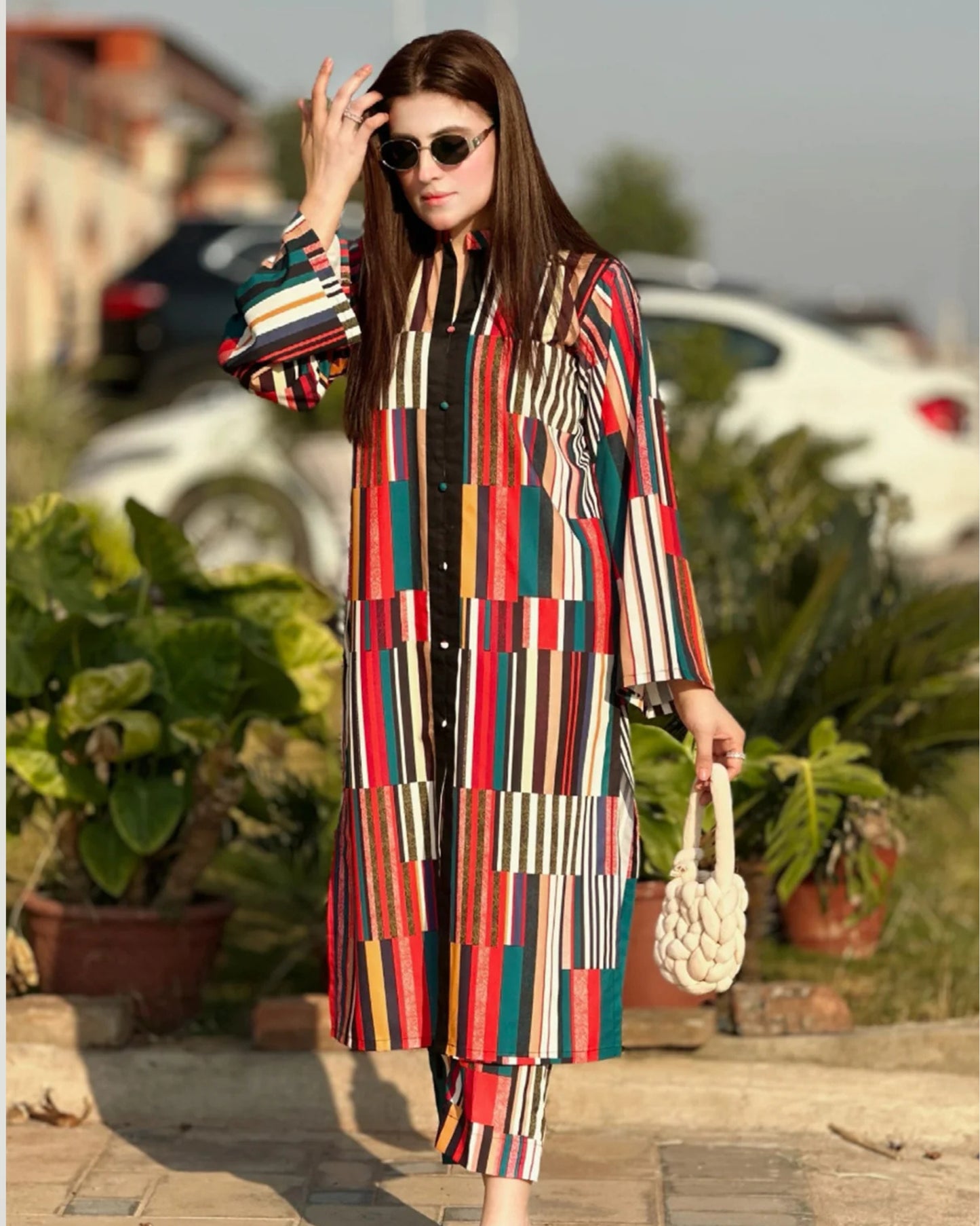 Multi Color Stylish Dress