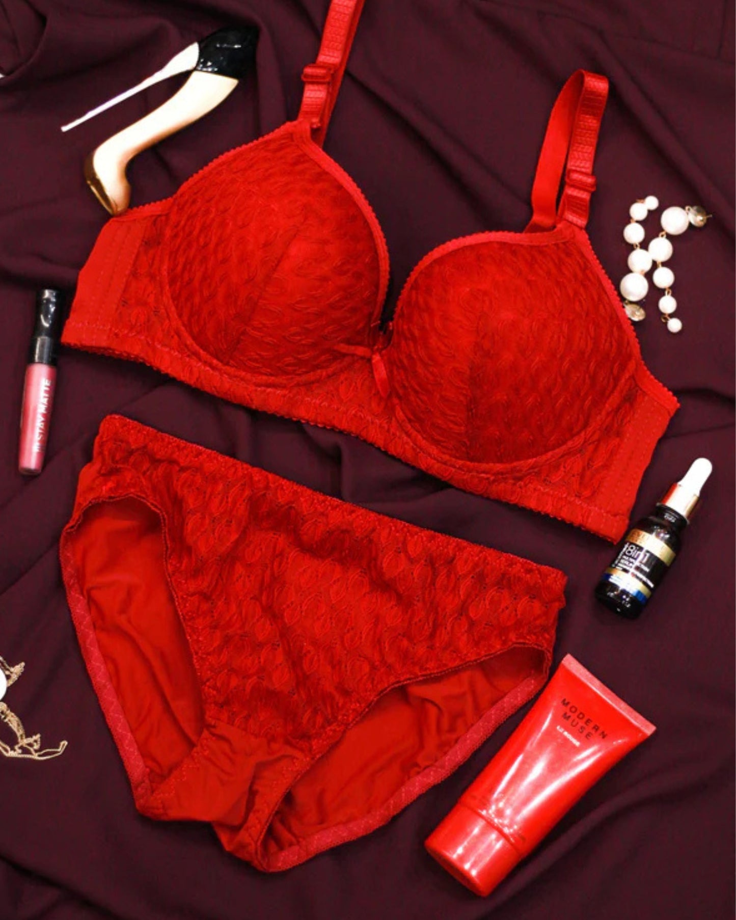 Elegant Dream Padded Bra and Panty Set