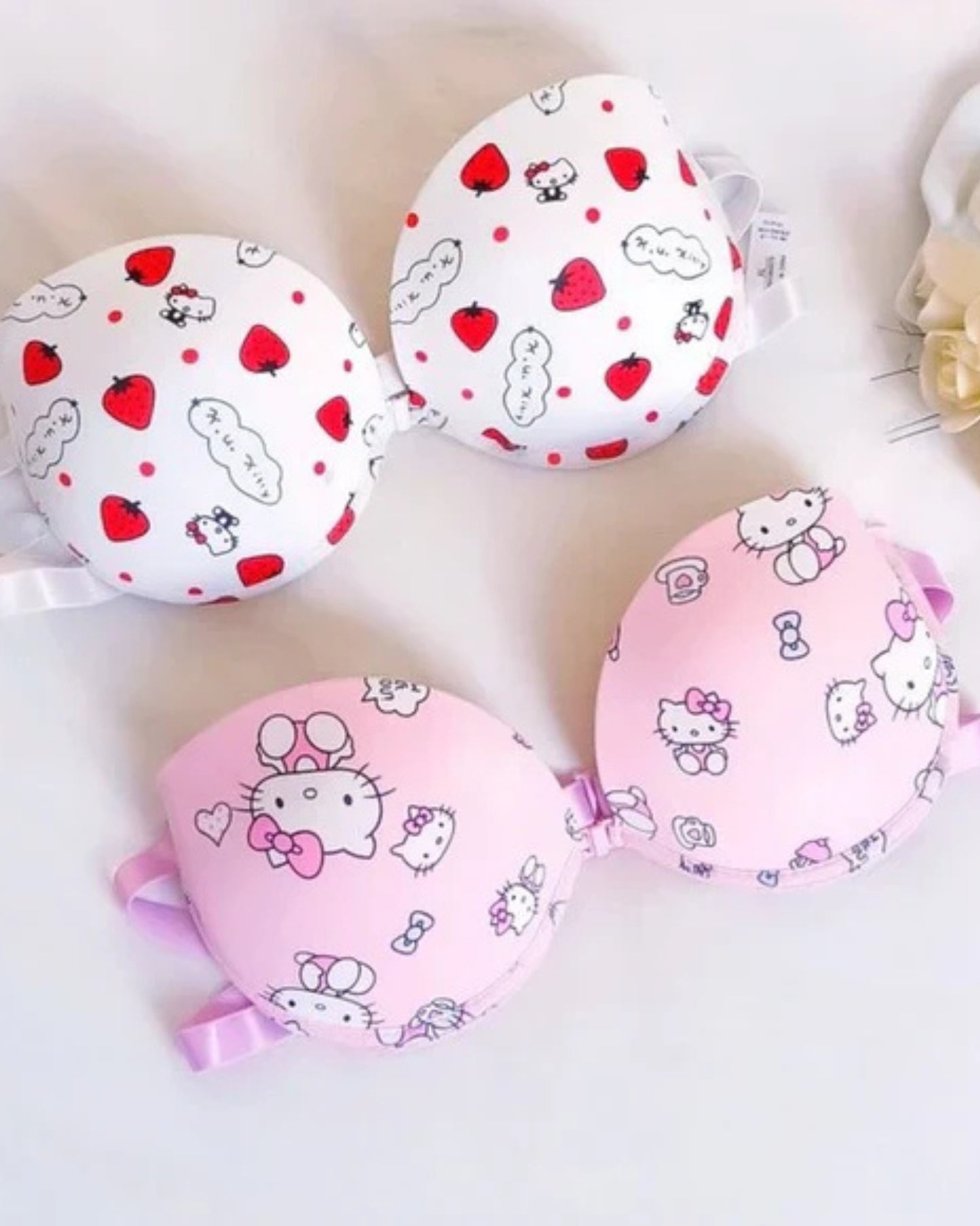 New Hello Kitty Pink Bra Set - Premium